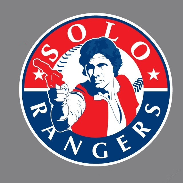 Texas Rangers Star Wars Logo DIY iron on transfer (heat transfer)